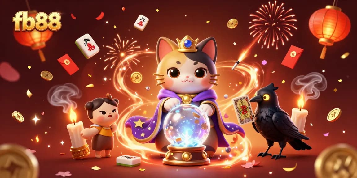 Experience the thrill of fb88 with vibrant casino-themed characters and festive visuals.