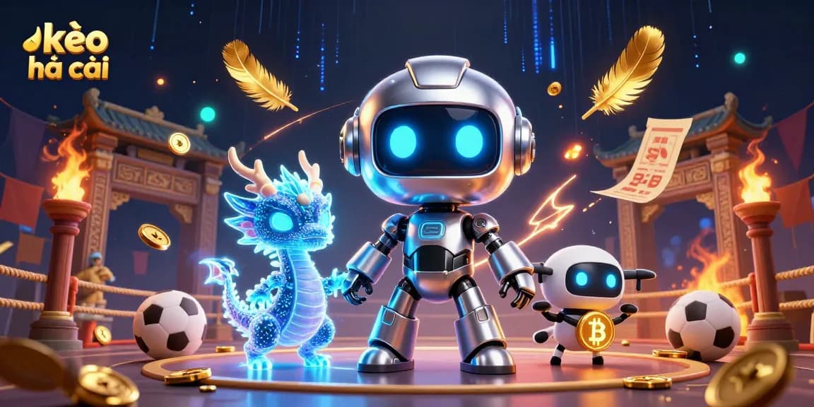 Engage with kèo nhà cái in a vibrant sports betting arena illustration featuring dynamic characters and rich visuals.