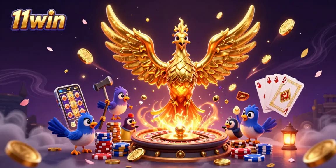 Engage in thrilling gaming moments at 11win with molten phoenix and vibrant casino elements.