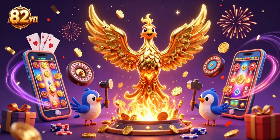 Engage with exciting casino vibes at 82 vn while winning gold as the phoenix rises!
