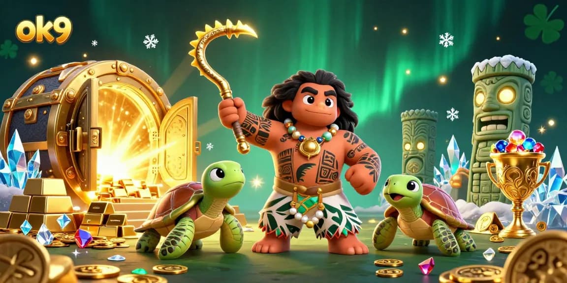Engage in thrilling gameplay at OK9, featuring a hawk demigod and treasure-rich adventures!