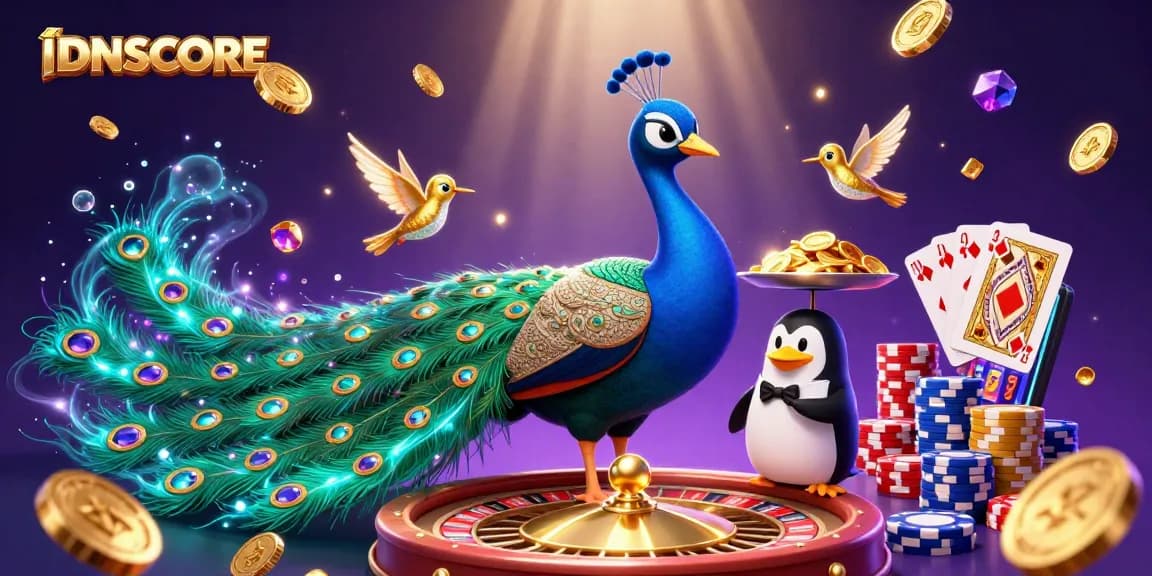Engage with IDNSCORE's vibrant gaming world featuring dazzling characters, bonuses, and slots.