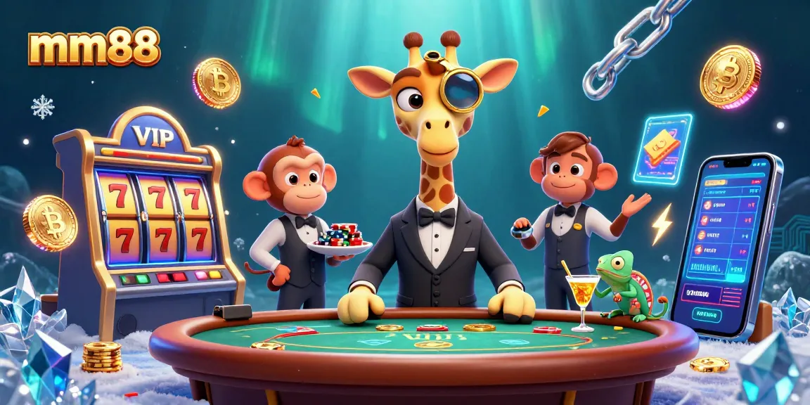 Engage with the exciting world of mm88 as a high-roller giraffe enjoys poker and casino thrills.