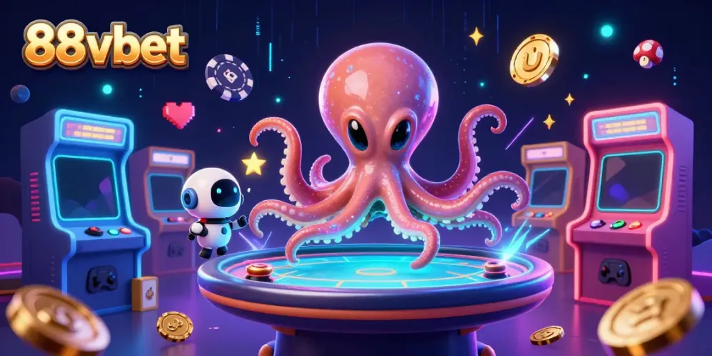 Experience thrilling intergalactic gaming adventures with 88vbet's vibrant casino visuals and alien characters.