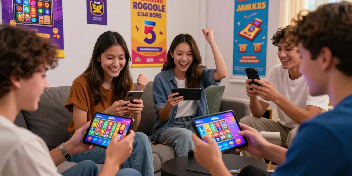 Exciting gaming moment on Jai Club app with players enjoying colorful games and celebrating wins.