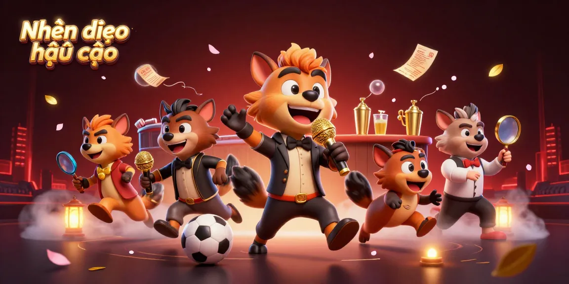 Engage with Nhận định kèo nhà cái in a vibrant sports betting scene featuring dynamic characters and rich elements.