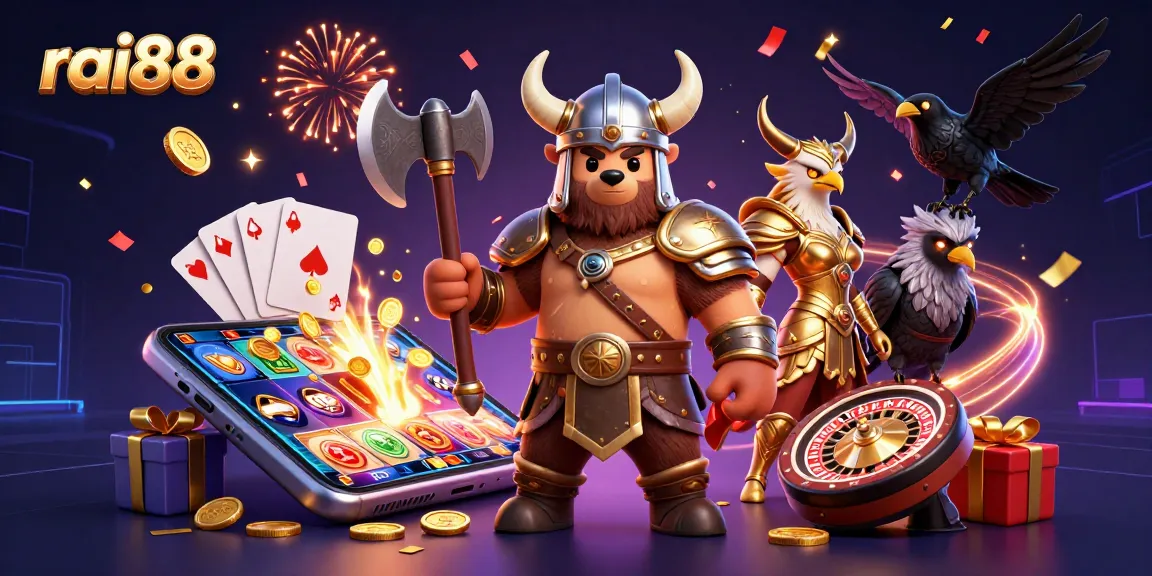 Experience the thrill of rai88 with vibrant 3D casino action featuring bold characters and exciting game elements.