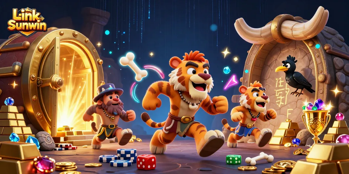 Engage in thrilling games at Link Sunwin, where vibrant creatures and rich treasures abound in a prehistoric casino.