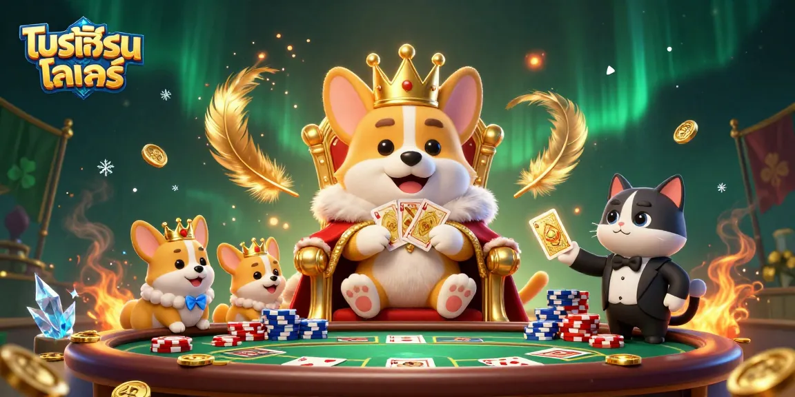 โปรเทิร์นโอเวอร์ บรรยากาศเกมพนันในคาสิโนเสมือนจริงที่เต็มไปด้วยตัวละครและบรรยากาศที่มีสีสัน