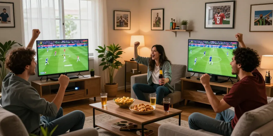 Engaging scene of friends enjoying Velki Login for sports betting, celebrating matches together in a lively room.