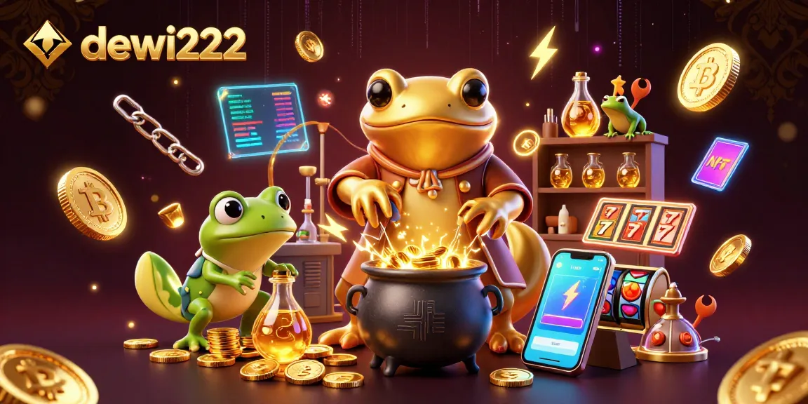 Gambarlah dewi222 pada permainan slot dengan karakter alkimis dan bantuan frog.