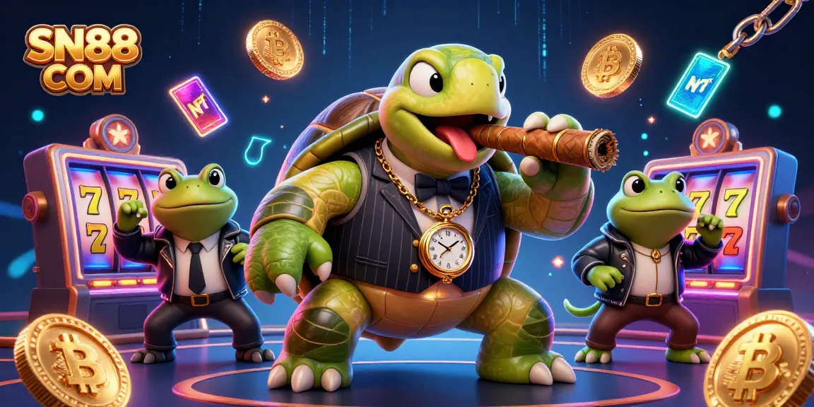 Experience thrilling wins at SN88 COM with vibrant casino characters, slot games, and crypto wealth!