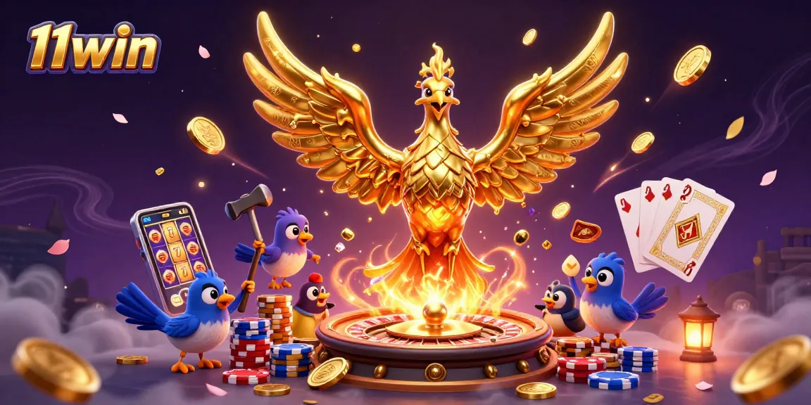 Engage in thrilling gaming moments at 11win with molten phoenix and vibrant casino elements.