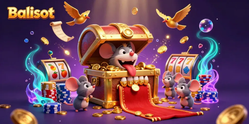 Balislot offers thrilling gameplay with vibrant slot machine elements and dynamic treasure scenes.
