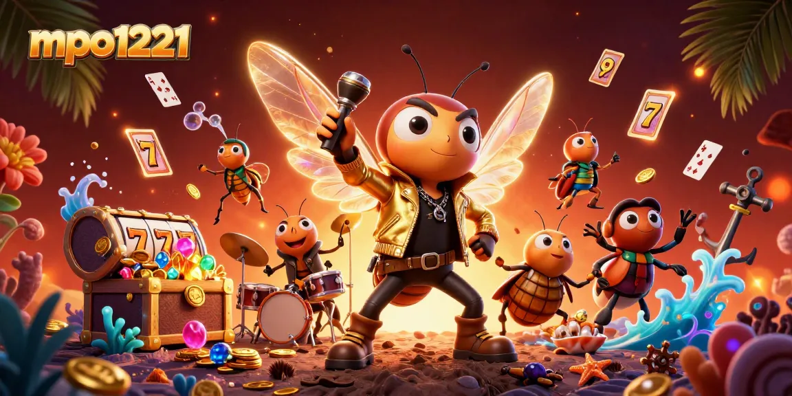 Mengamati mpo1221, cicada bintang rock 3D beraksi di kasino dengan rekor slot dan harta karun.