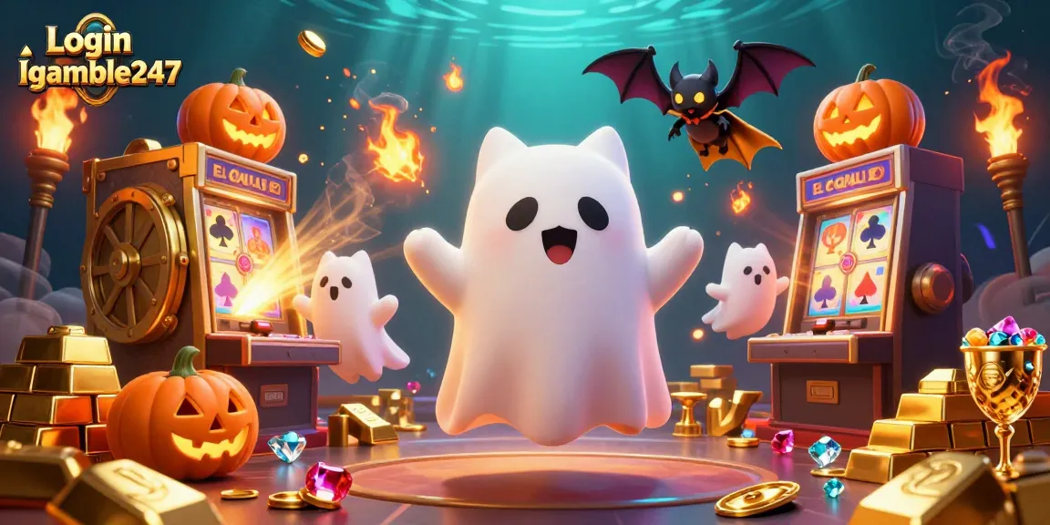 Win big with Login Igamble247 in this vibrant casino scene featuring enchanted characters.