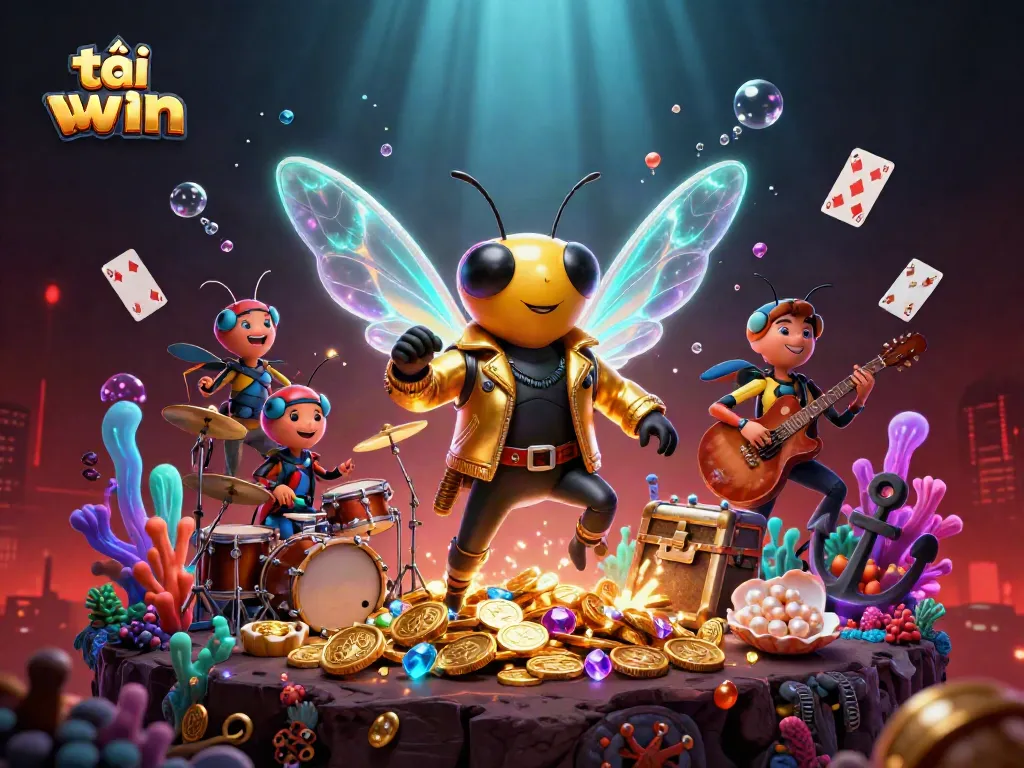 Join the excitement as you tải sun win and explore the vibrant casino scene featuring a rock star cicada!