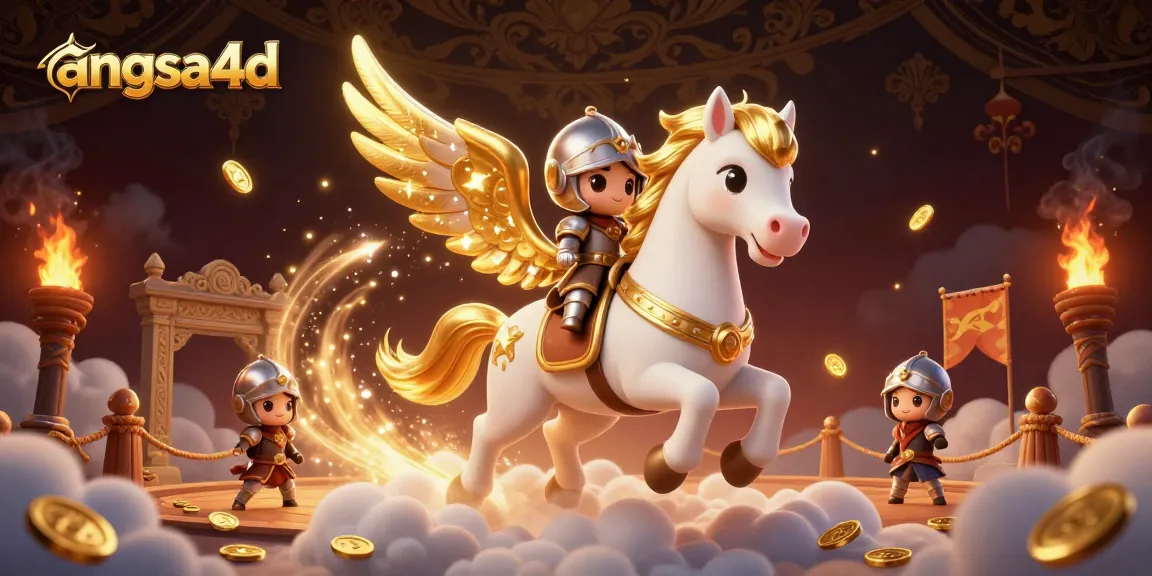 Experience thrilling gameplay with angsa4d's celestial characters in a vibrant gambling scene.
