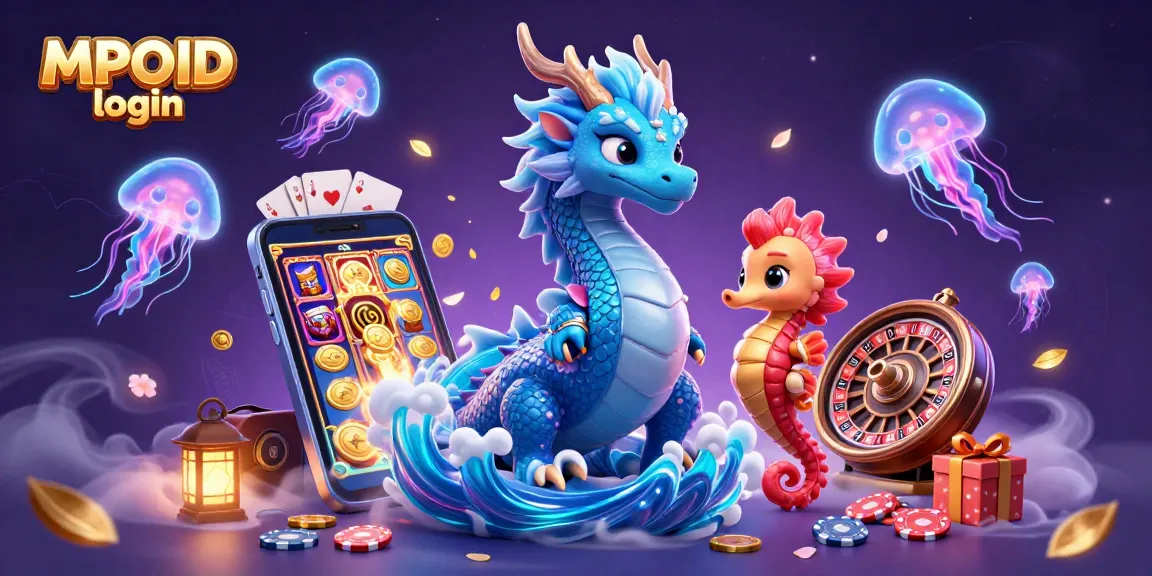 Experience seamless MPOID login with secure access to premier online gaming, enhanced by vibrant visuals and dynamic gaming elements.
