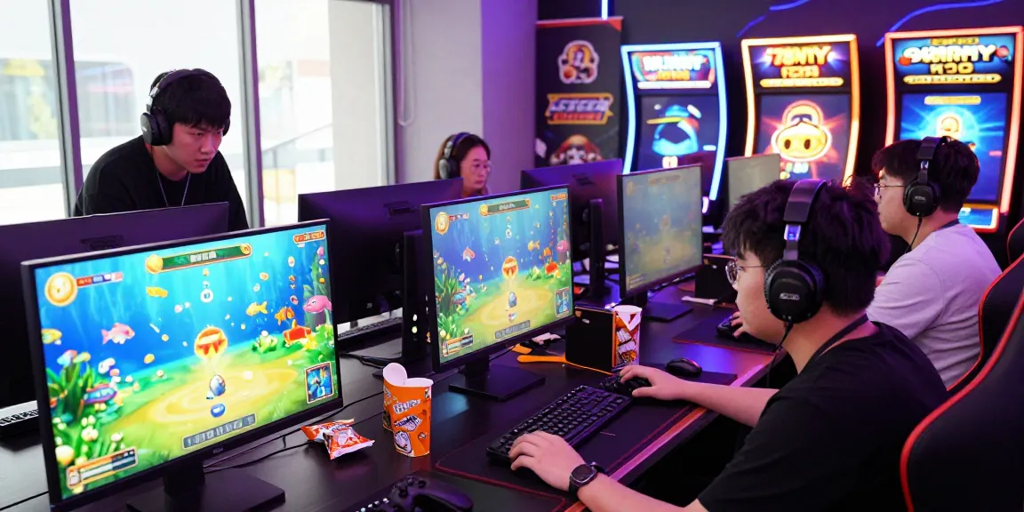 Excited players engaging in the 78win fish shooting game in a vibrant gaming environment.