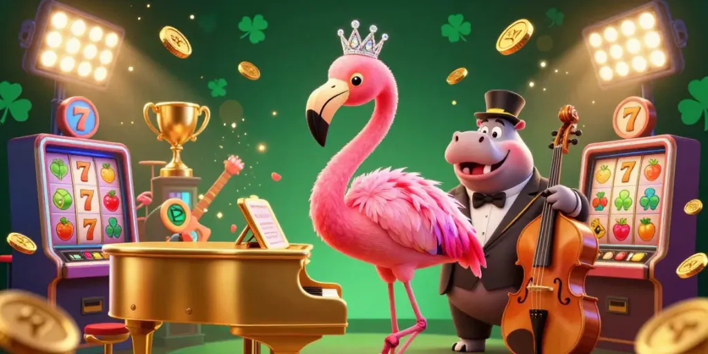 Experience thrilling wins with sunwin's dynamic casino scene featuring vibrant characters and classic games.