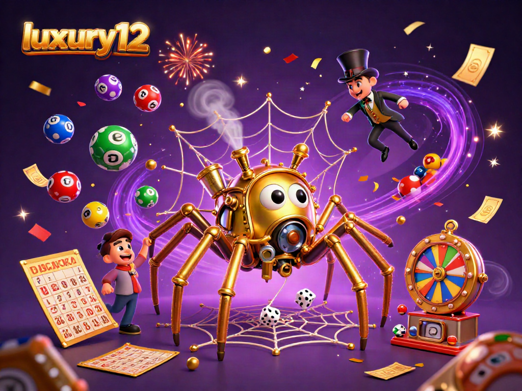 Engage with luxury12 for an exhilarating casino experience with vibrant lottery elements and steampunk characters.