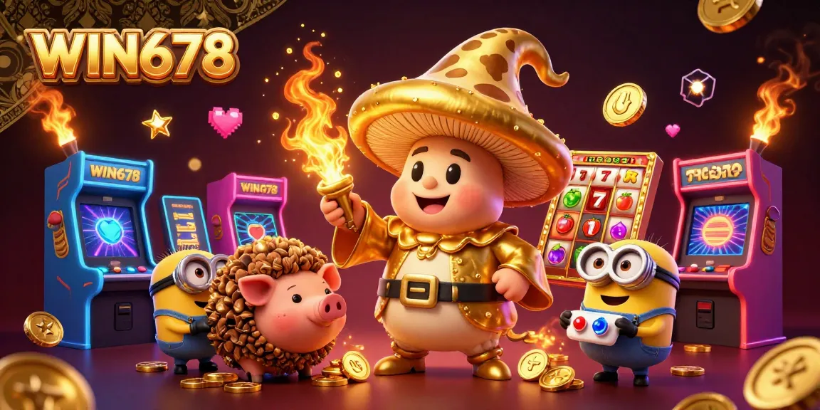 WIN678 offers vibrant slot action featuring golden elements, enhancing gaming excitement.