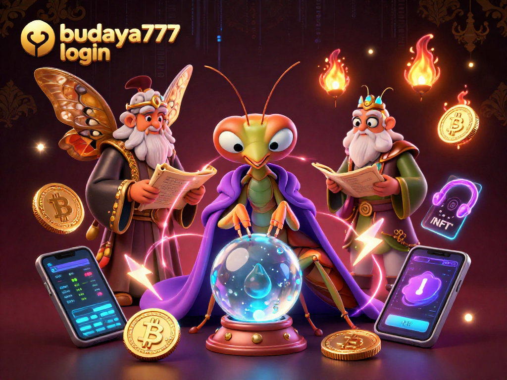 Login ke budaya777 dengan keberuntungan yang ditunjukkan oleh karakter mistis.