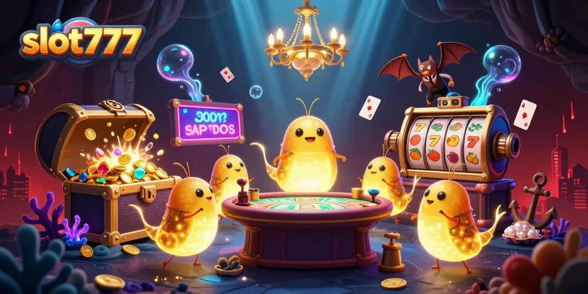 Experience thrilling slot777 action in a vibrant casino scene with glowing elements and jackpot excitement.