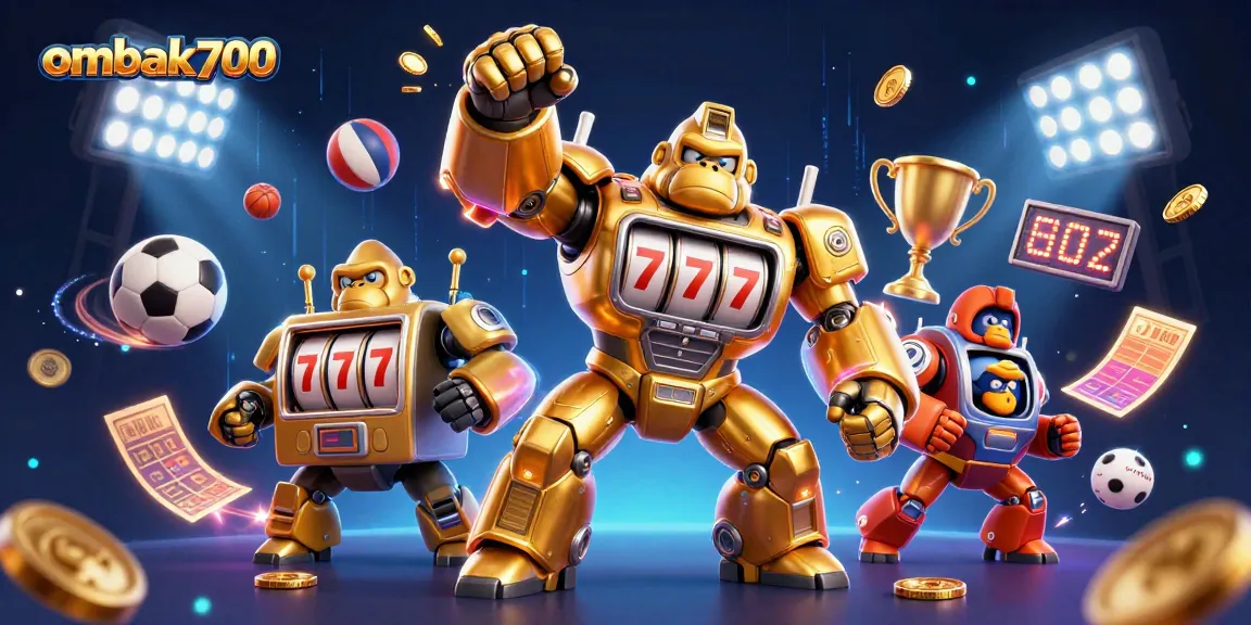 Gorilla emas ombak700 menangkap bola dengan trofi kejuaraan dalam gambar 3D yang memukau.