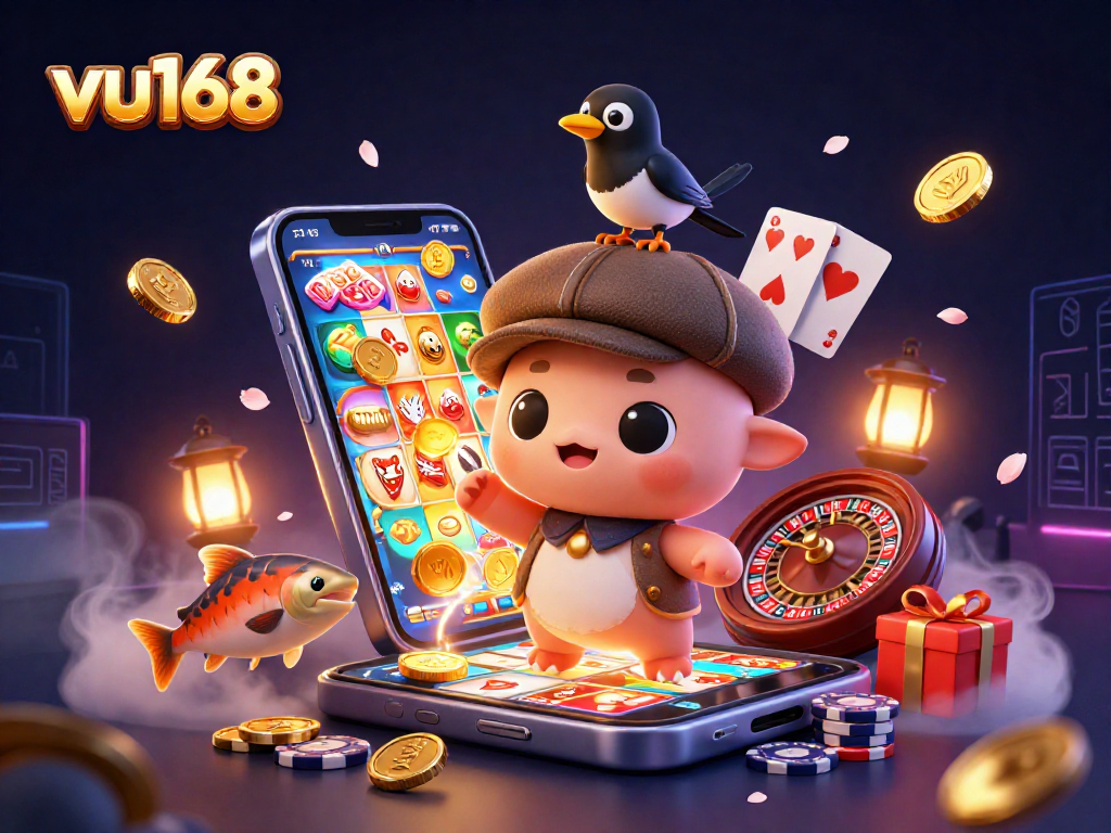 Experience thrilling gameplay at vu168 with a vibrant 3D honor of slots and luck featuring Nessie and friends.