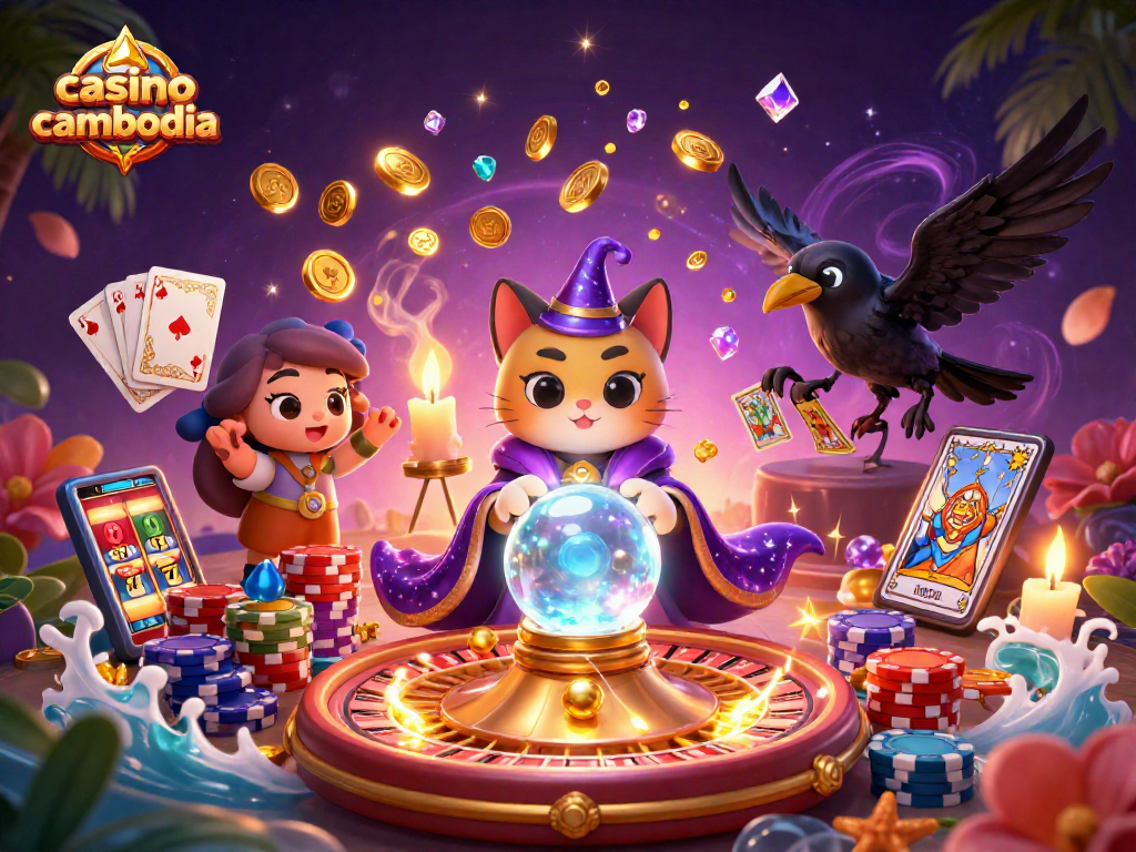 Experience a vibrant casino cambodia scene with mystical elements and engaging game features.