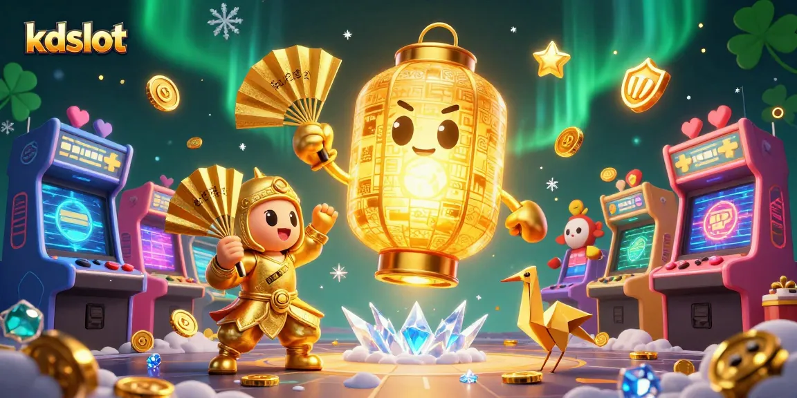 Join the thrilling action with kdslot arcade elements in a vibrant online casino scene.