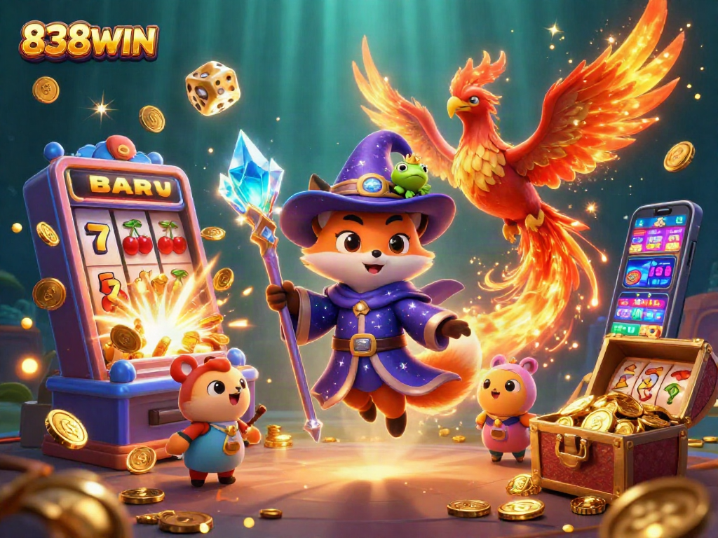 Experience the thrilling magic of 838WIN in a vibrant 3D casino adventure!