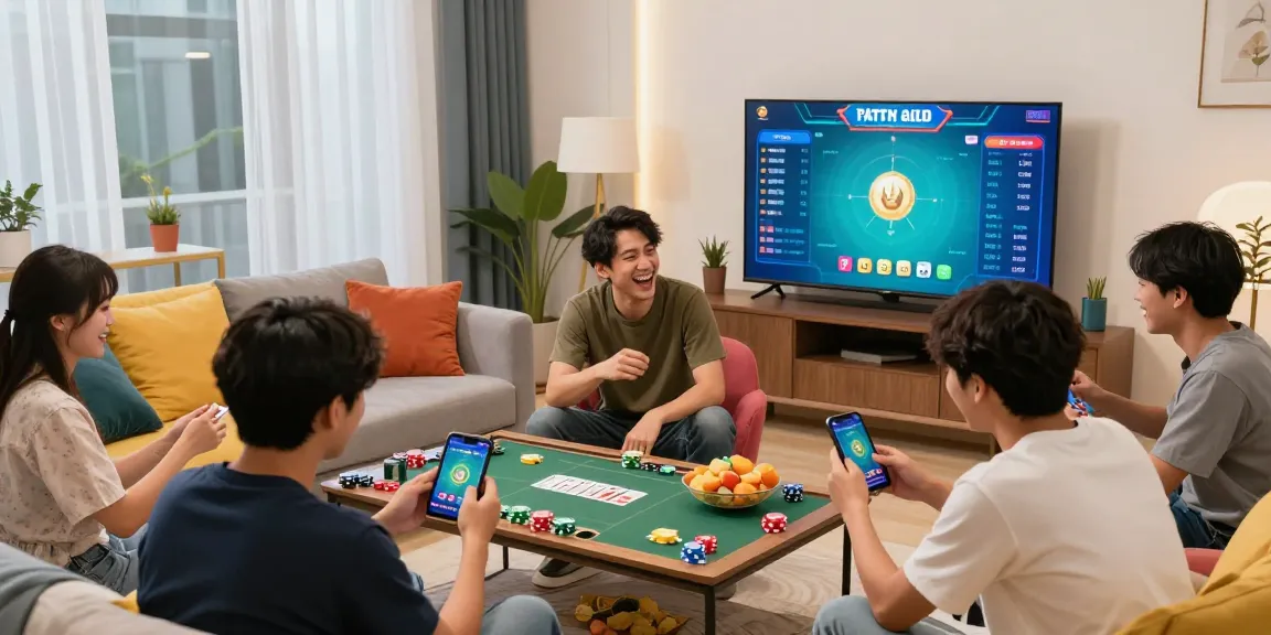 Players enjoying the Teen Patti Gold app with excitement, showcasing real-time gameplay and social interaction. Click to visit site for action-packed gaming.