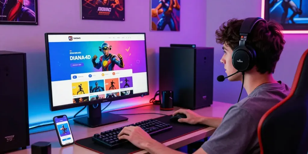 Pengalaman bermain game online di DIANA4D dengan interface modern dan akses mudah.