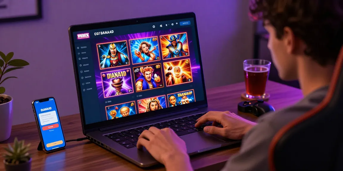 Pengguna bermain slot di platform DIANA4D dengan antusiasme tinggi.