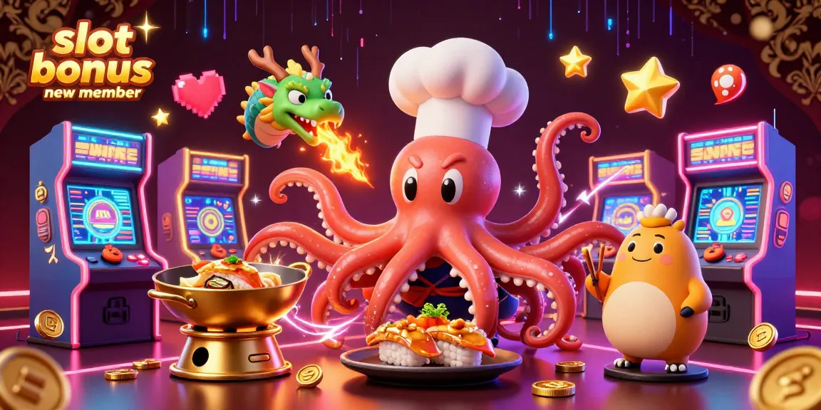 Spin and win with the slot bonus new member during a vibrant 3D casino adventure filled with exciting games.