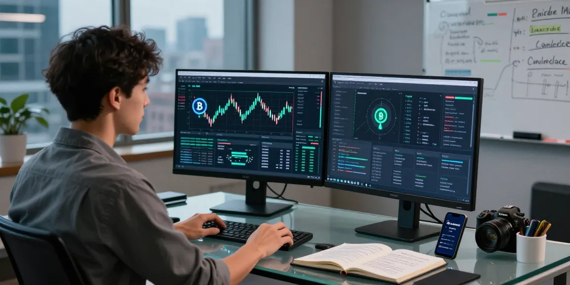 Recover lost crypto through expert analysis in a modern financial tech office.