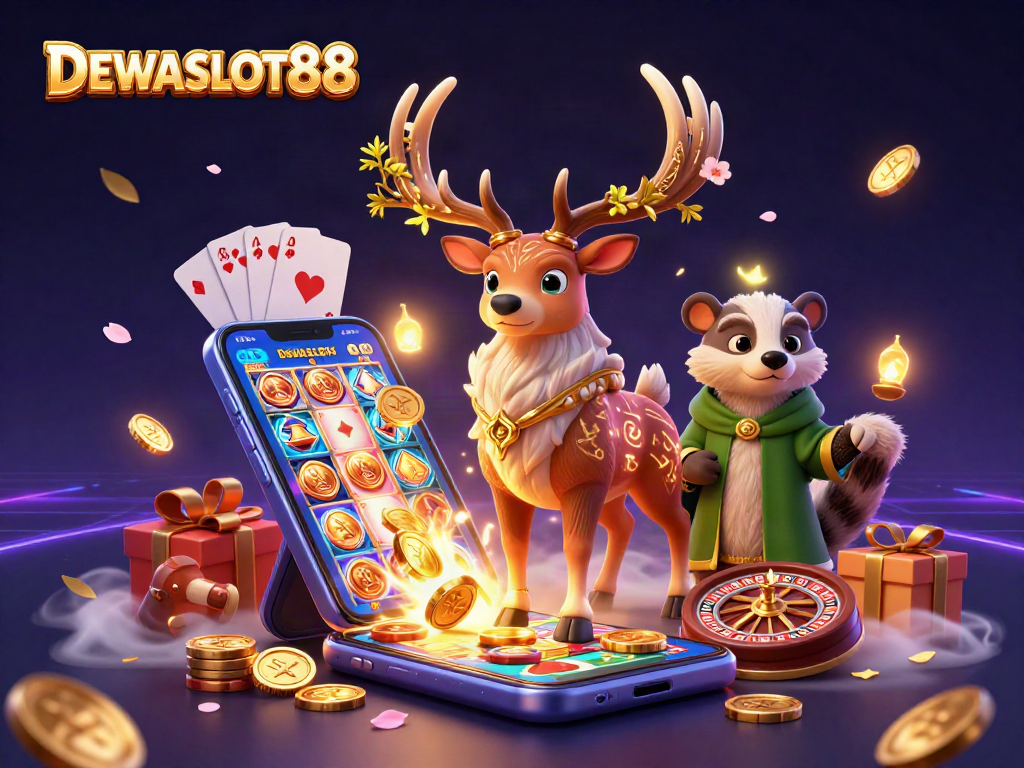 Play engaging slots at DEWASLOT88 with vibrant characters and exciting game elements!