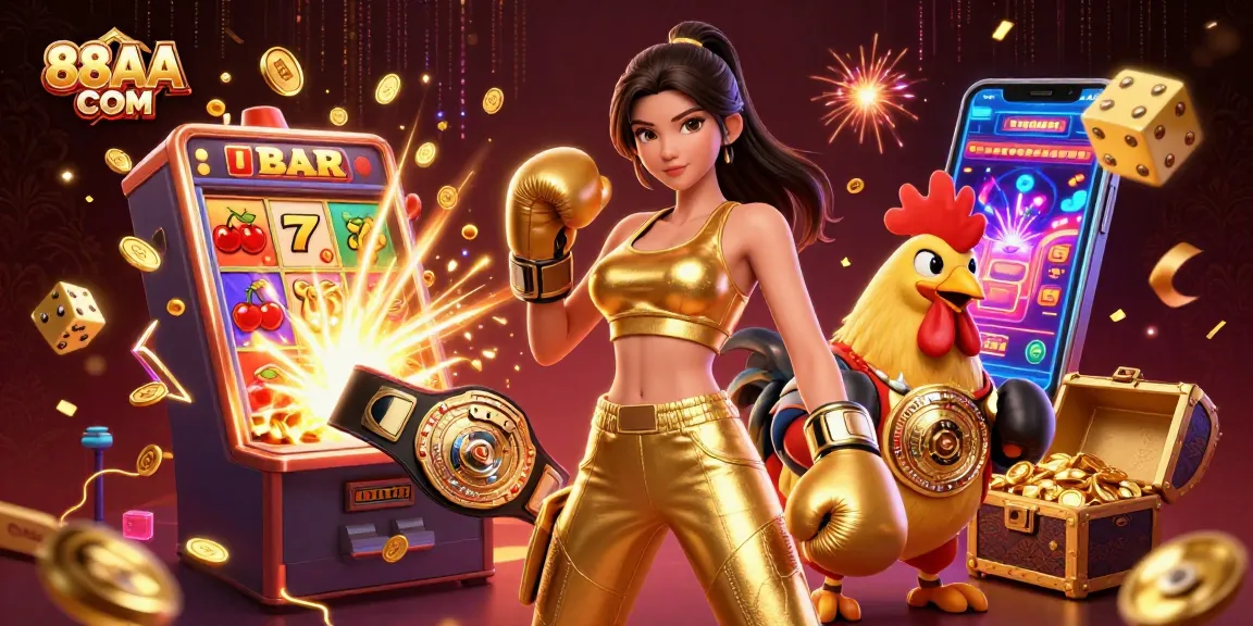 Enjoy thrilling wins at 88AA COM with electrifying casino games and vibrant illustrations.