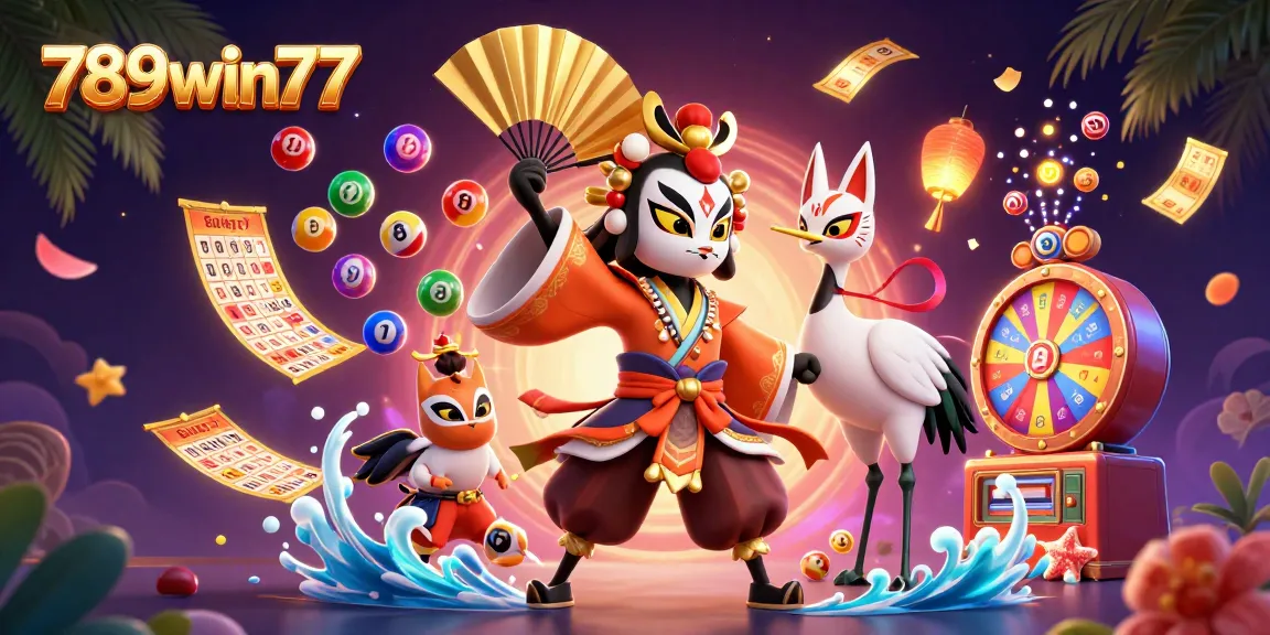 Play exciting games at 789win77 with vibrant lottery themes and festive characters.