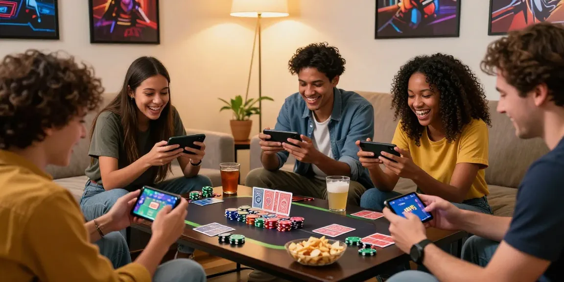 Learn more about the social gaming experience with Teen Patti Gold in a vibrant living room setting.