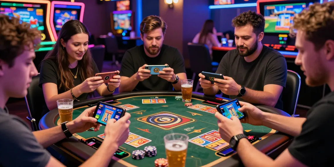 Players enjoying the 3 Patti Vegas app link in an immersive gaming environment, showcasing excitement and diversity.